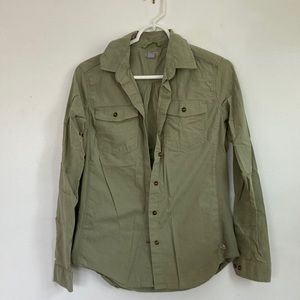 Carhartt Green Stretchy Panel Button Down Shirt